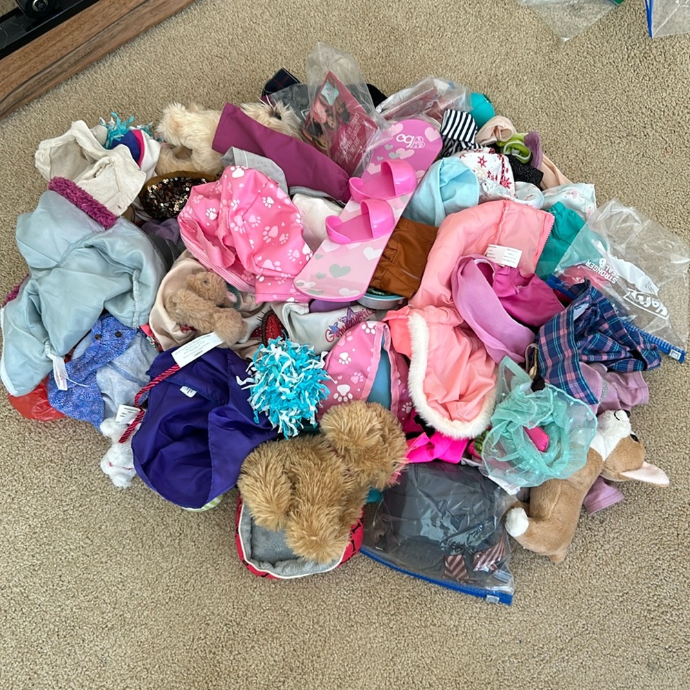 American girl doll clothes, shoes, accessories, pets etc.